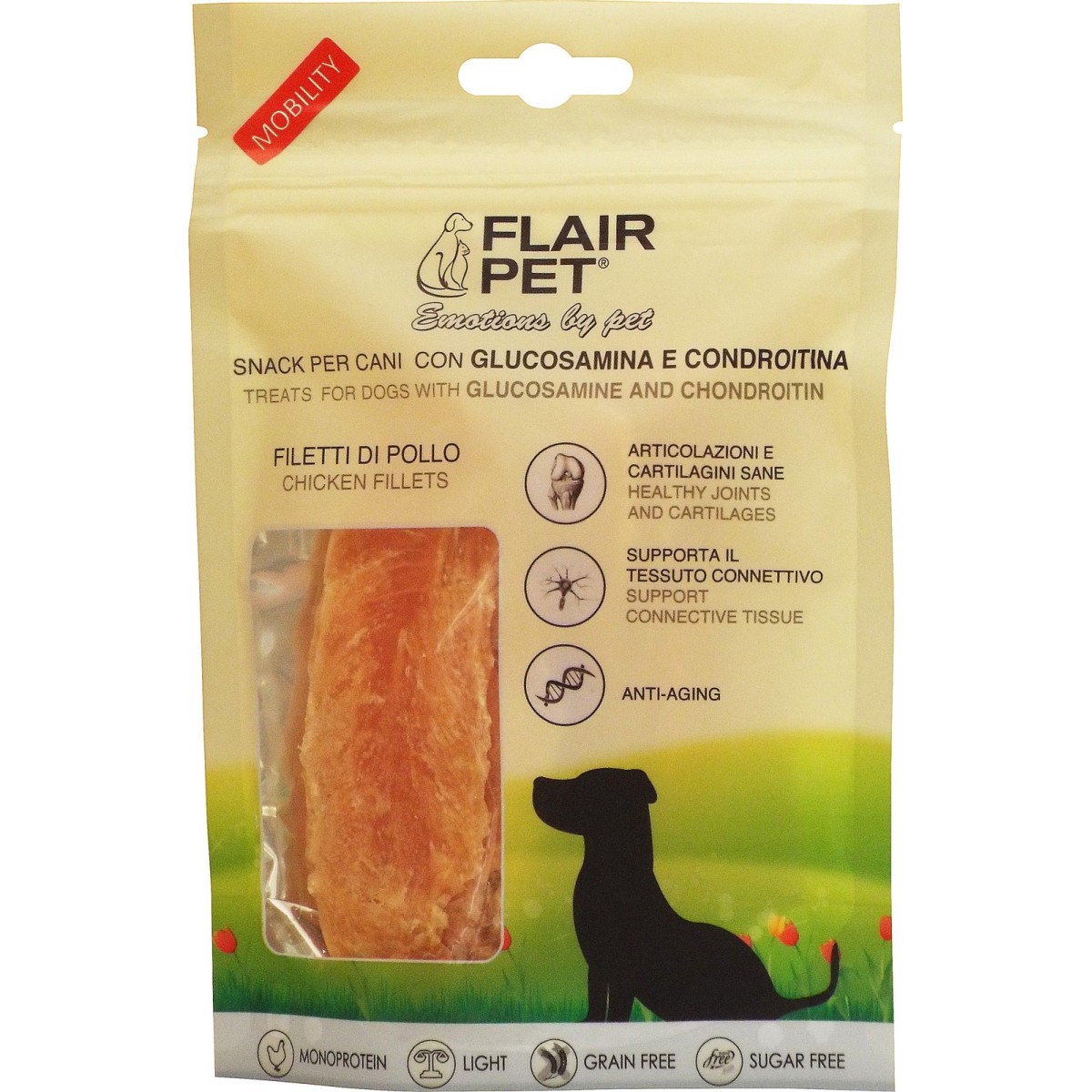 flair pet snack  mobility con glucosamina &condroitina