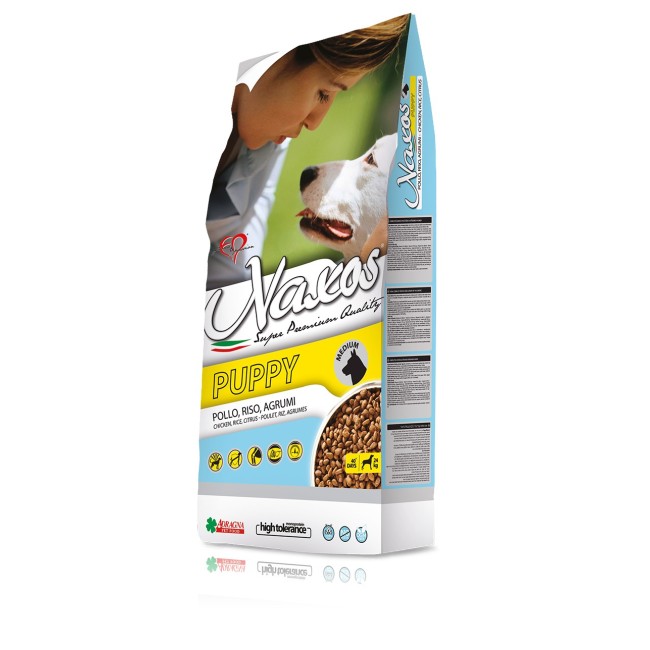 naxos puppy medium pollo, riso, agrumi di sicilia gluten free