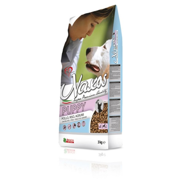 naxos puppy mini pollo, riso, agrumi di sicilia gluten free