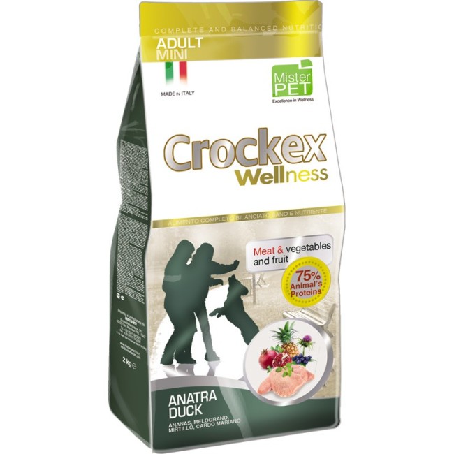 CROCKEX WELLNESS MINI ADULT ANATRA E RISO