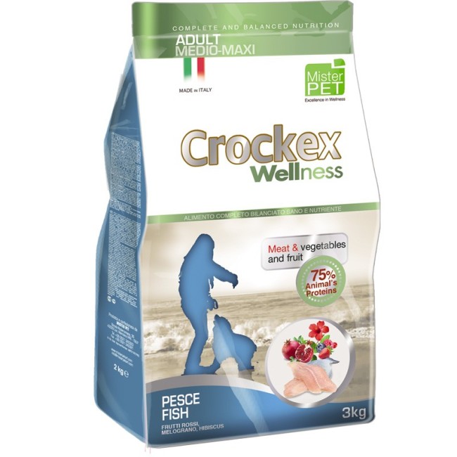 CROCKEX WELLNESS PESCE CON RISO MEDIUM E MAXI