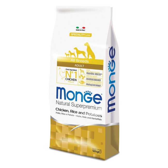 MONGE  POLLO RISO PATATE ALL BREEDS