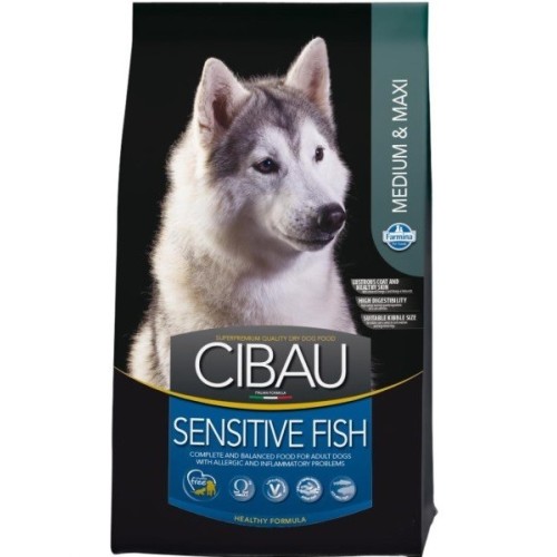 FARMINA CIBAU SENSITIVE PESCE RISO CANE MEDIUM MAXI
