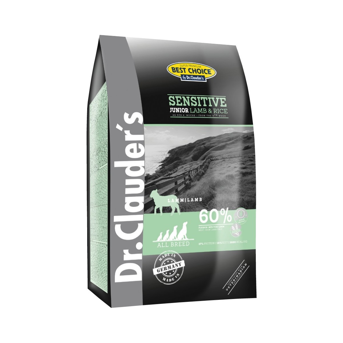 DR CLAUDER'S AGNELLO&RISO 4KG JUNIOR SENSYTIVE GLUTEN FREE
