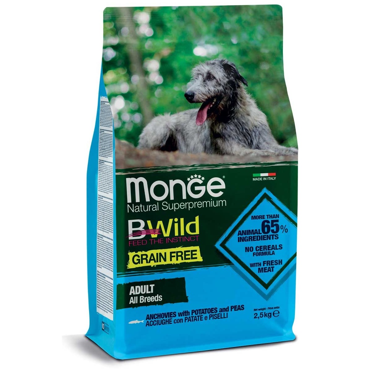 monge BWILD GRAIN FREE ACCIUGHE PATATE PISELLI